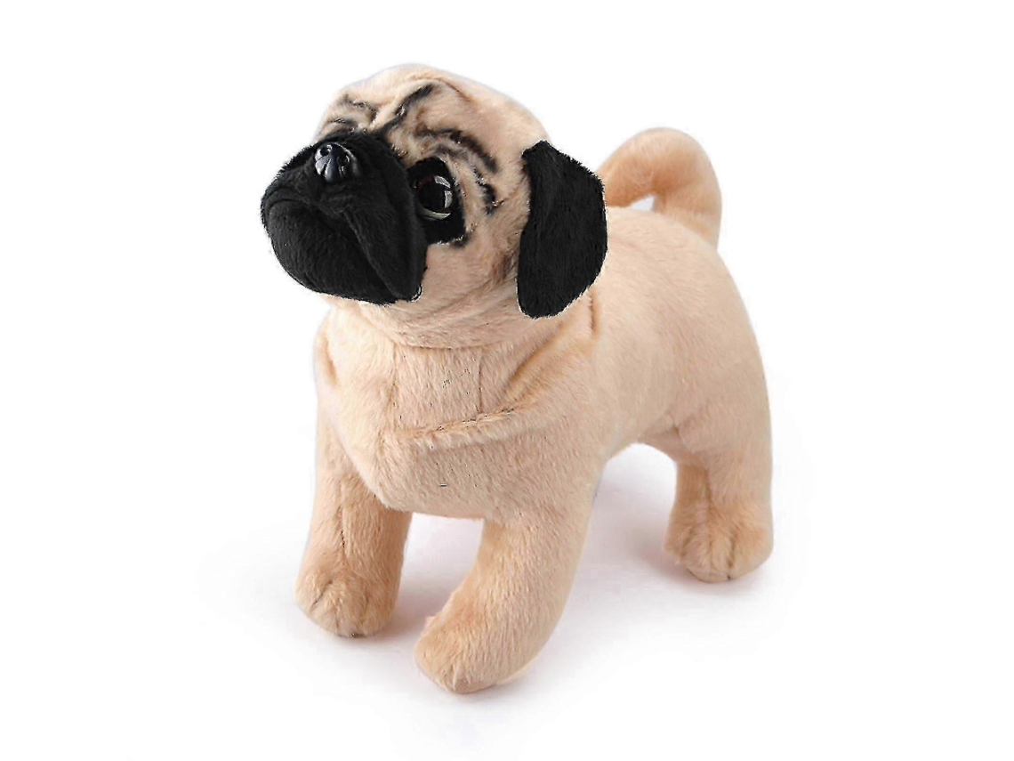 Cachorro Pug De Pelúcia Marrom 11,8 Polegadas, Tecido Extremamente Macio, Lavável À Superfície, Ideal Para Crianças, Presentes De Natal E Aniversário