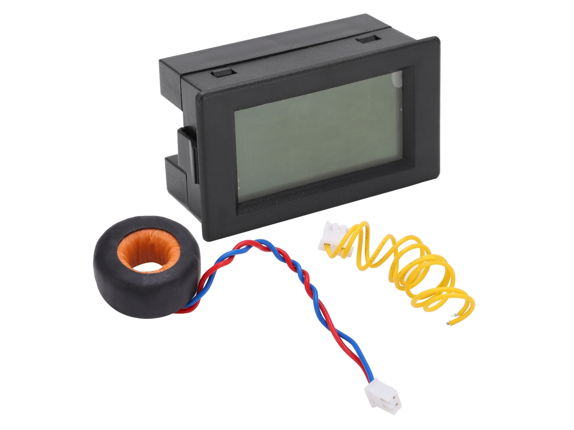 Qh4835a Medidor Digital De Voltaje Y Corriente Ac80-400v Lcd Con Doble Display
