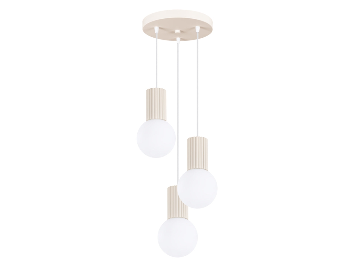 Sollux Sl.1720 Halo Lámpara Colgante 3p Beige