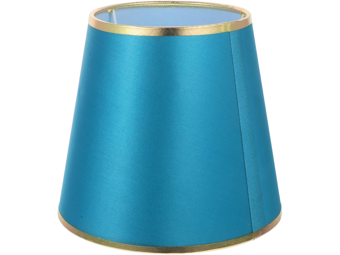 Luminária de Mesa Moderna em Tecido Verde e Dourado, Soquete E27 Cm. SFUSHOS