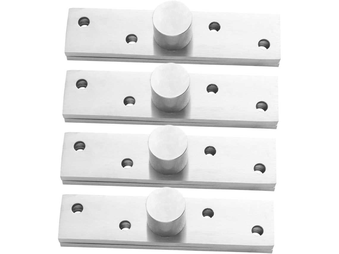 Conjunto De 4 Dobradiças Giratórias Em Aço Inoxidável Com Fechamento