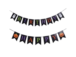2 Conjuntos De Banner De Festa De Aniversário Para Decorações De Halloween ALLINLESS