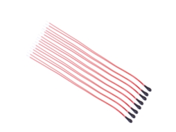 10pcs Termistor Ntc Mf52b 10k Com Fio Esmalte 60mm