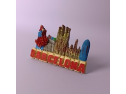 (barcelona, Espanha) Ímãs De Geladeira Europeus Da Itália, Veneza, Roma, Espanha