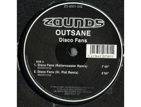 Vinil Discofans, Outsane Zounds