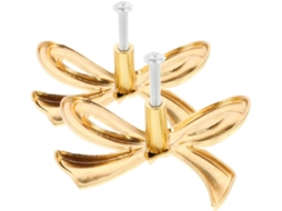 Puxadores E Alças Para Gavetas Stobok Em Latão Dourado, Design Resistente, Durável, À Prova De Deformações E Quebras