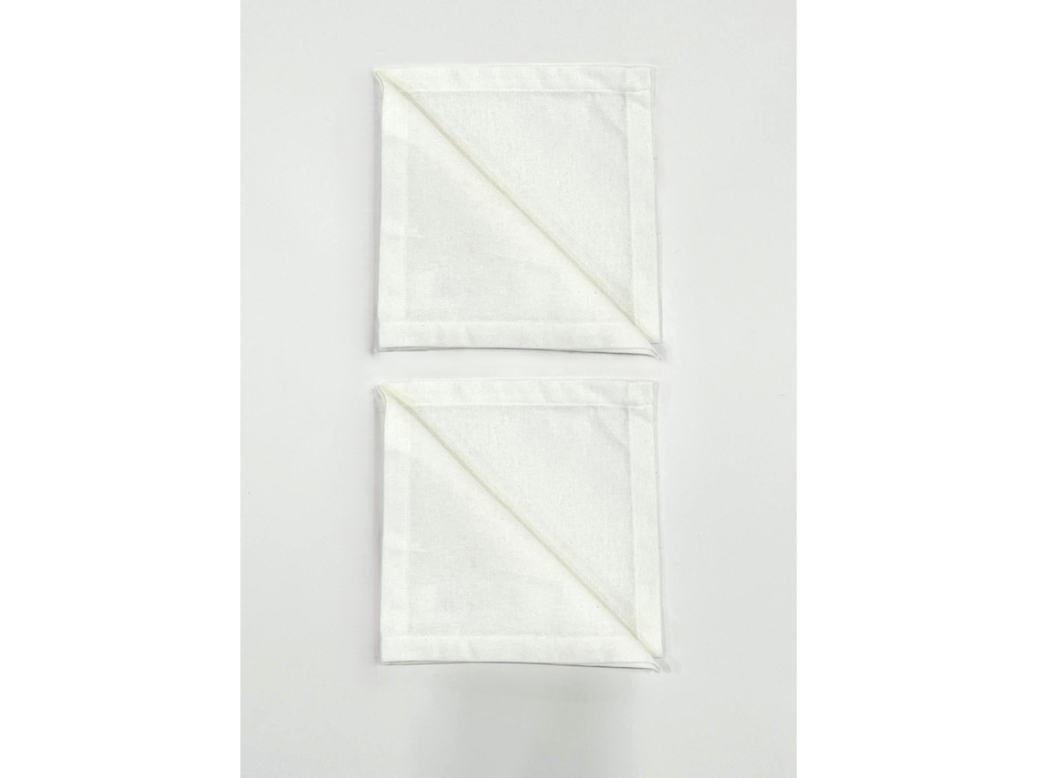 Conjunto 2 Guardanapos ILMH BY I LOVE MY HOME 45x45cm - Branco