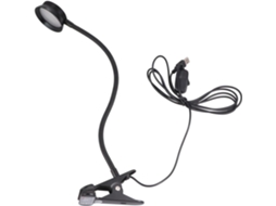 Luminária De Leitura Sewacc Led Com Clipe, Luz De Cama Led Usb, 4w 6w, 2 Níveis De Brilho E Haste Flexível Para Leitura