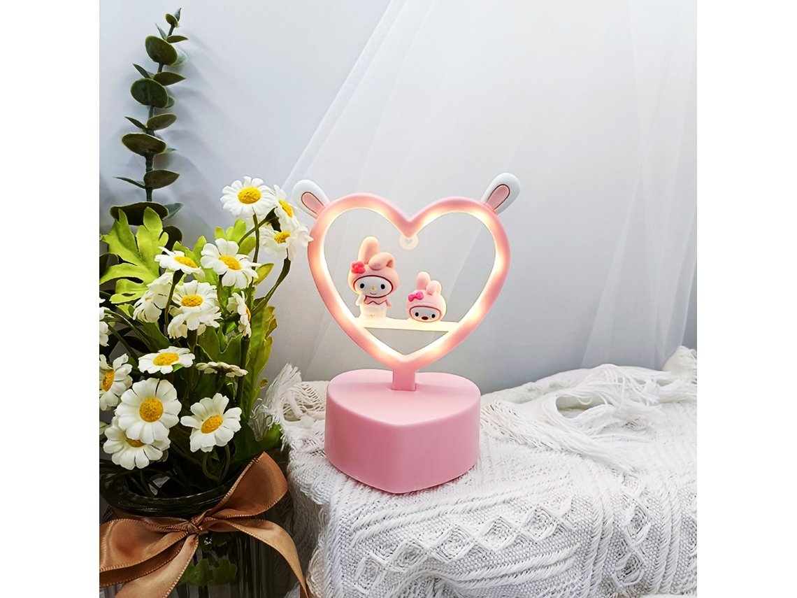 2026 luz de Noche para Escritorio Protectora de Ojos Con Orejas de Conejo Bonito Lámpara Decorativa para Habitación Infantil