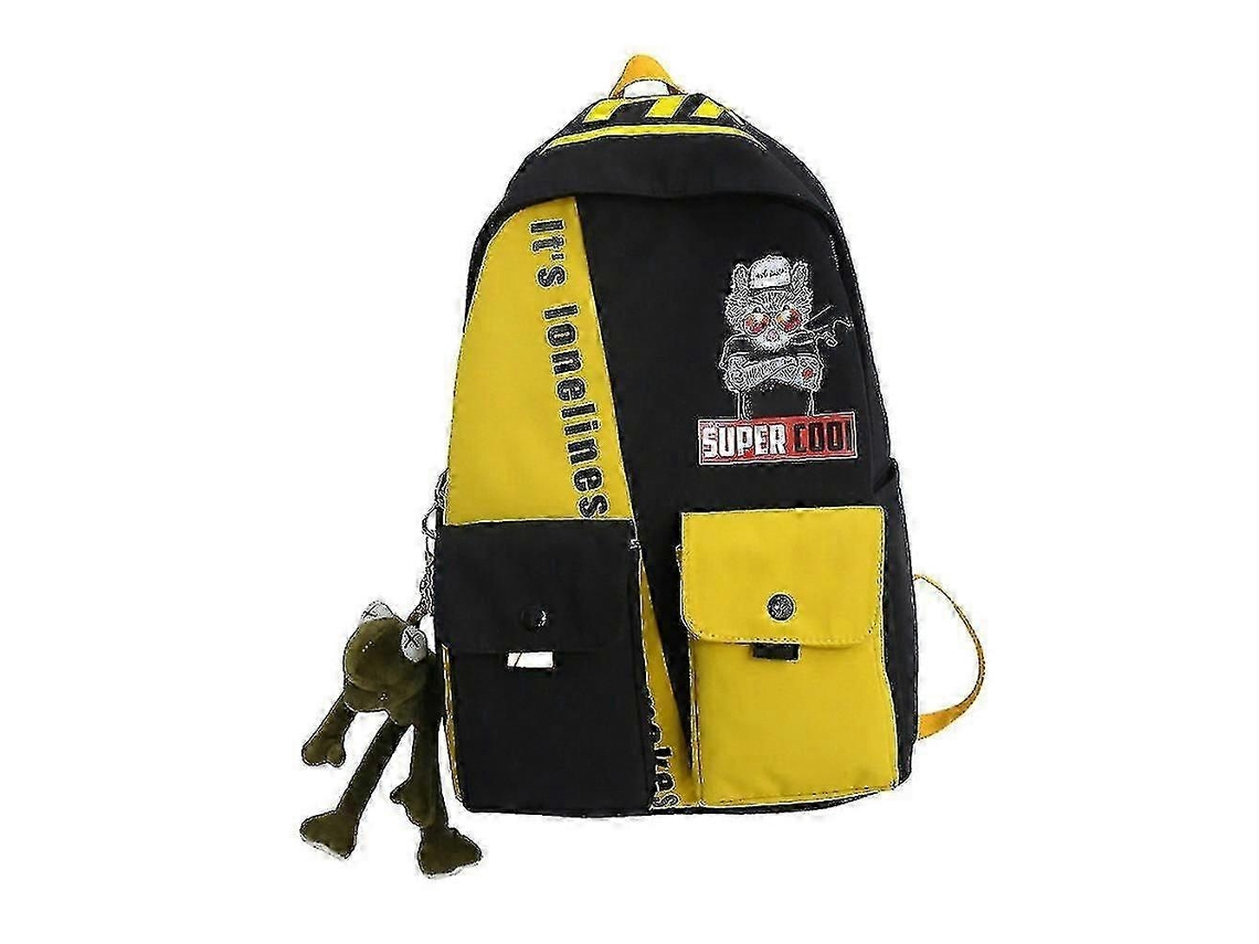 Mochila De Estudante Com Estampa Contrastante. Olysi Shop