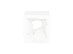 Mesa Lateral de Magnésio Branco 40x40x46cm ALEXANDRA HOUSE LIVING
