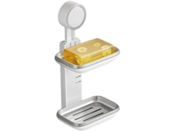 Suporte Para Saboneteira, Apoio Para Barra De Chuveiro, Bandeja Organizadora Para Bancada De Banheiro.