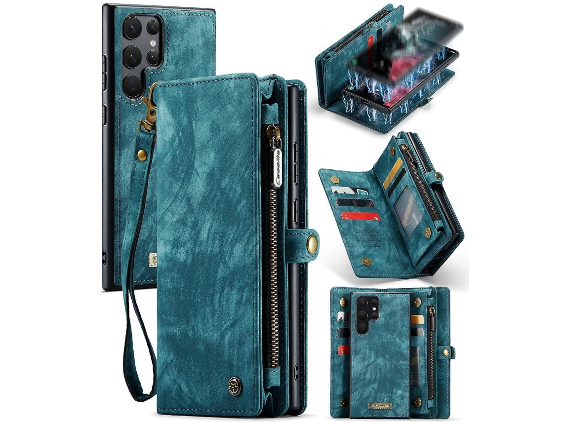 Capa Couro Para Samsung Galaxy S22 Ultra 5g, Elysve