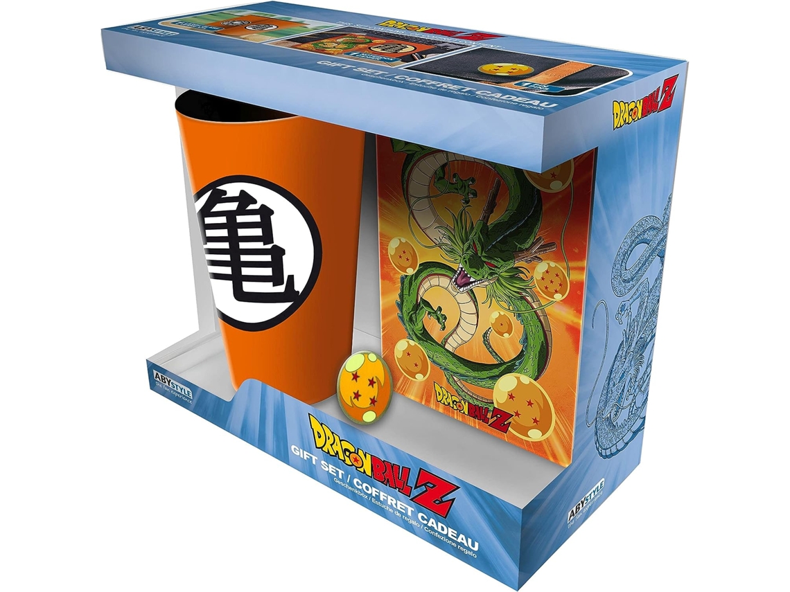 Conjunto Dragon Ball Copo Xxl 400 Ml Pin Pequeno Bloco de Notas