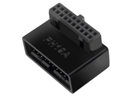 Adaptador De 90 Graus Com Conector Usb 3.0 Interno Ph19a (19/20 Pinos) Para Placas-mãe De Computador.