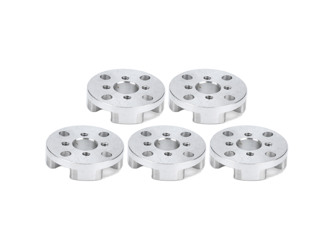 Adaptadores De Cubo De Roda Em Alumínio Laxiscreed Com Padrão De 5 Furos Para Robótica, Pacote De 5 Peças