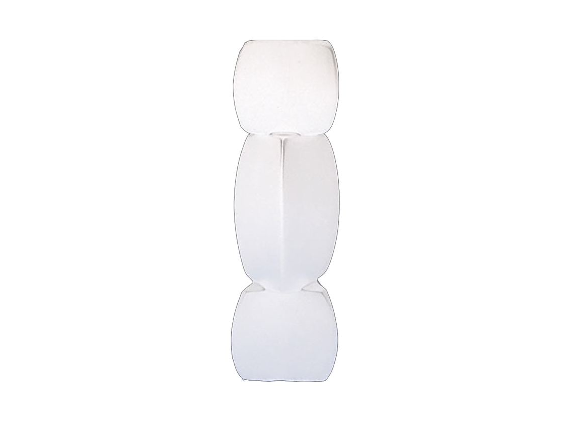 Vaso de Cerâmica em Forma de Raiz de Lótus Branco | S/MARCA