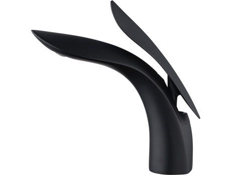 Torneira De Banheiro Simples E Criativa, Torneira De Pia De Banheiro Preta Com Uma Única Alça Hdd