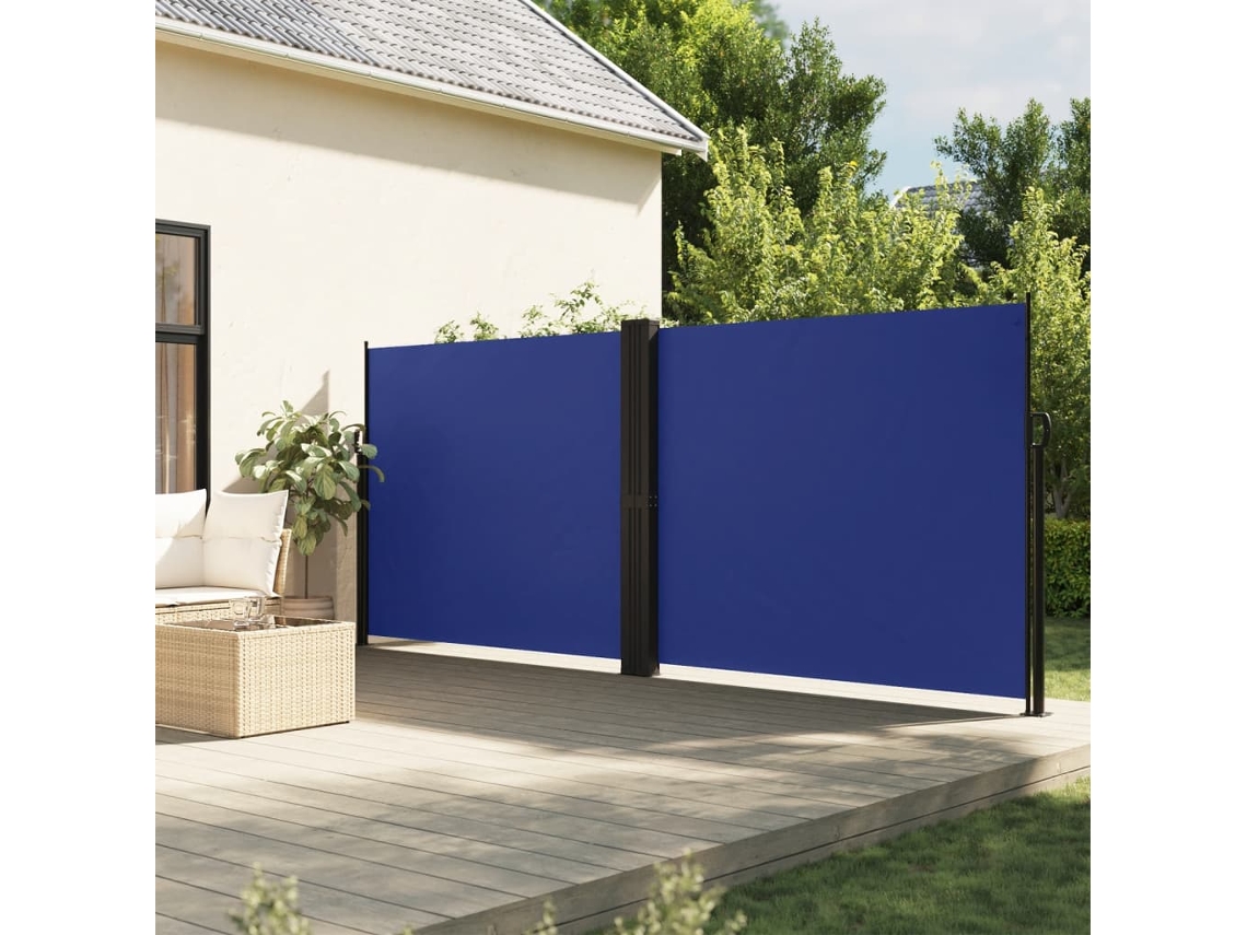 Vidaxl Toldo Lateral Retrátil 180x1200 Cm Azul