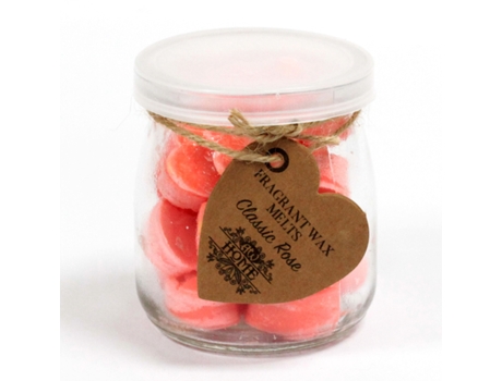 6 Frascos de Cera de Soja Rosa 501G