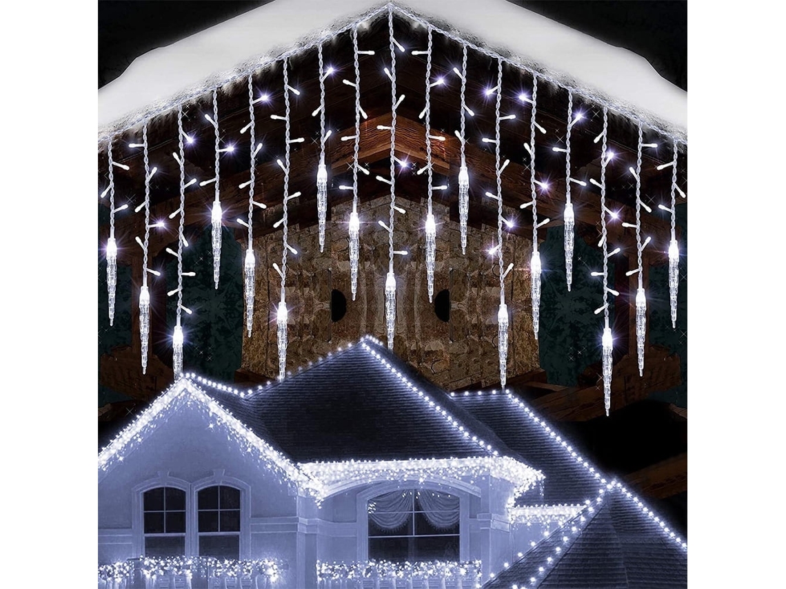 Grinalda Led Decorativa De Natal Com 8 Modos, 5 M, Branco Elysve