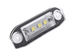 Rebe 2 Peças de Luzes de Matrícula Led para S80 Xc90 S40 V60 Xc60 S60 C70 V50 Xc70 12v 1.5w 126lm Preto
