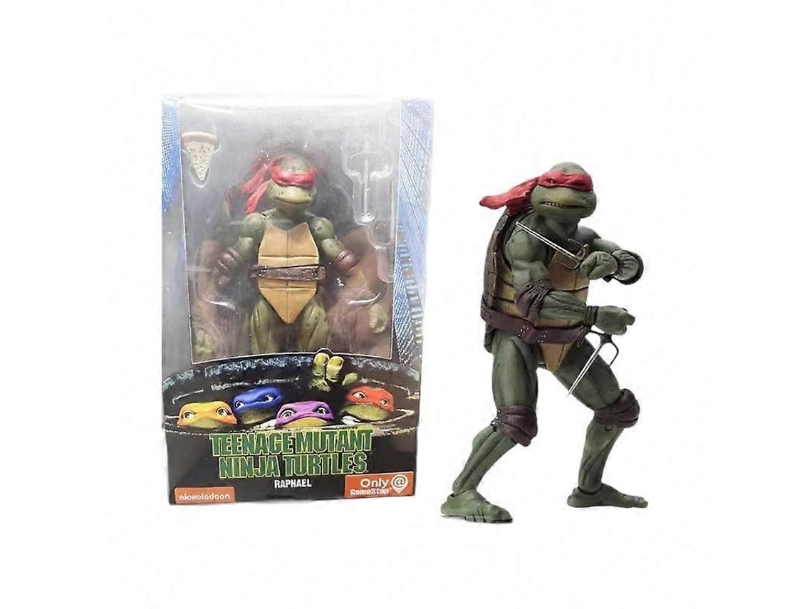 Figura De Ação Tartarugas Ninja Neca, 7 Polegadas, Brinquedo Móvelmichelangelo