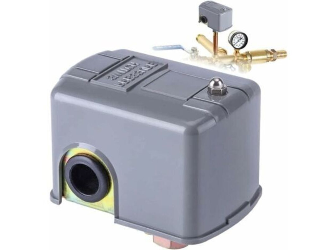Interruptor De Pressão, Interruptor De Controle Pressão Para Bomba Água 40, 60 Psi, Pino Duplo Ajustável Com Mola