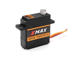 2 unidades de mini servo digital Emax ES3352 com engrenagens de metal de 12,4 g para aeronaves MDUG