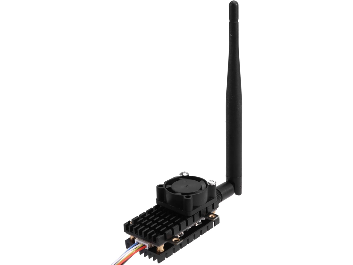 Transmissor SFUSHOS de Vídeo Fpv 5,8 GHz 2w com Ventoinha para Drones