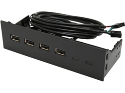 Painel Frontal Para Hub Usb 2.0, 4 Portas, Compatível Com
