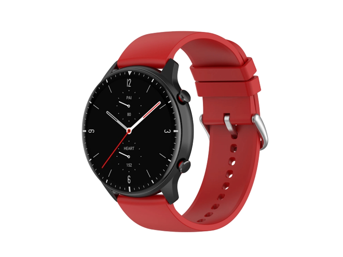 Bracelete Silicone com Fivela CAPASMART para Garmin Forerunner 70 Vermelho