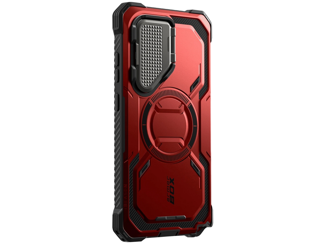 Capa Integral Ultra Antichoque Para Samsung Galaxy S25 Ultra I-blason Acrílico Vermelho