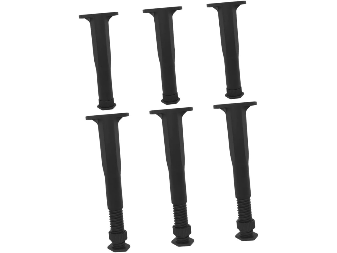 Conjunto De 6 Peças De Suportes Ajustáveis Em Formato De T Para Móveis, Mesas, Sofás E Cadeiras.