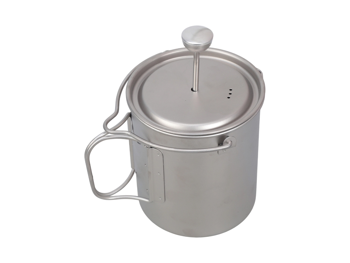 Cafeteira Portátil Francesa Para Uso Externo, Com 3 Filtros.