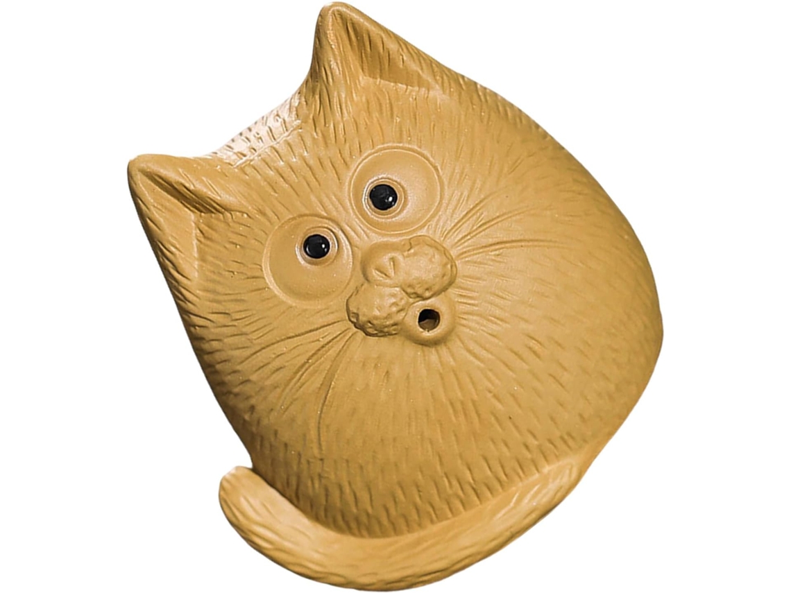 Porta-incenso Em Argila Zisha Fina Com Design De Gato, Escultura De Animal Para Mesa De Reuniões