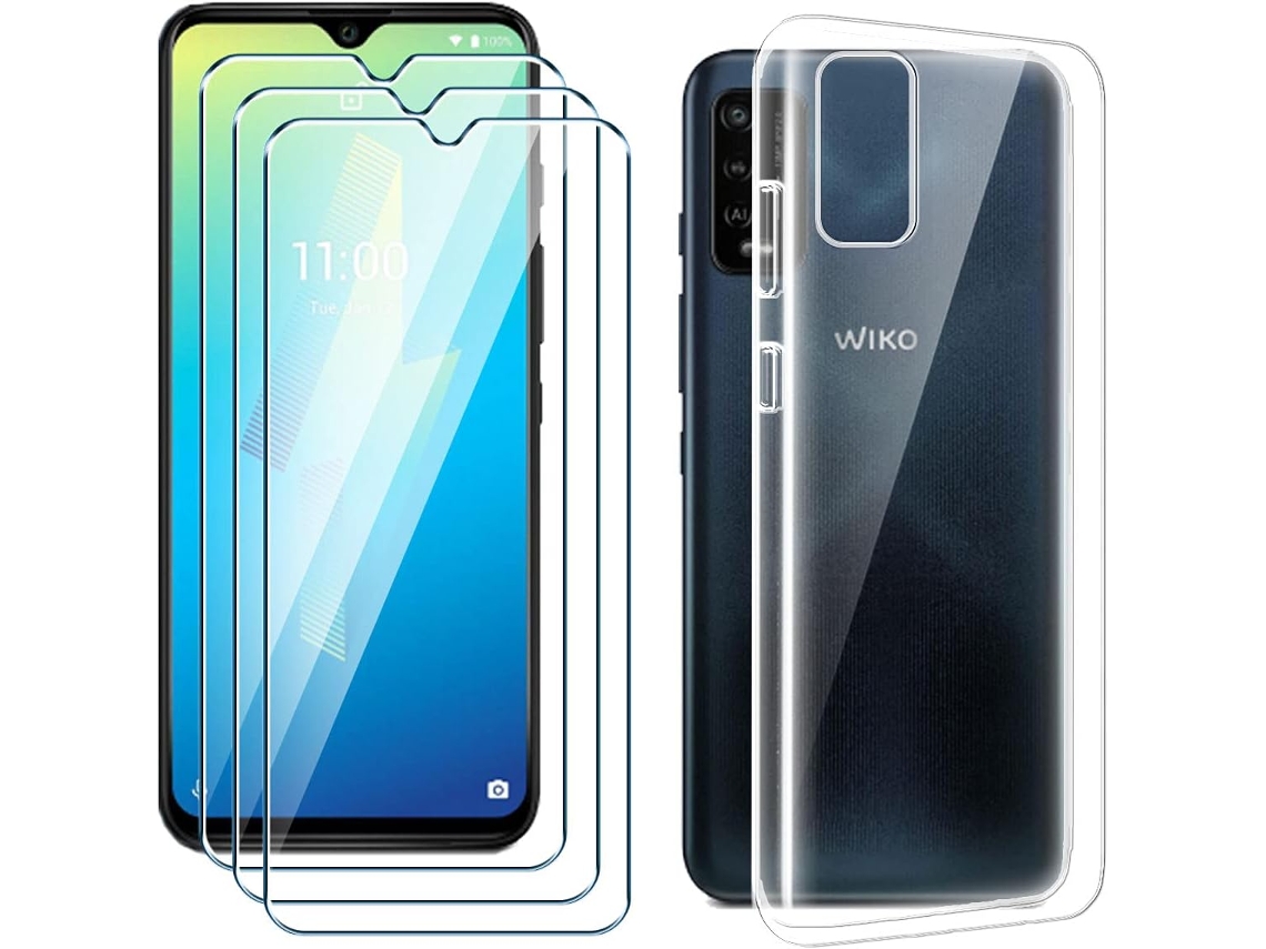 Película de Ecrã Amortecedor Gel Protetora para Wiko Power U10 HONGWE. Transparente