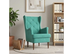Vidaxl Poltrona Turquesa Veludo