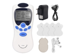 Estimulador Muscular Portátil Mini Massageador De Pulso Eletrônico Máquina Ems Com 4 Almofadas Plugue Ue 100 240v Slowmoose