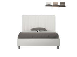 Recipiente de cama francês 140x200 quadrado e meio imitação de couro Agueda F