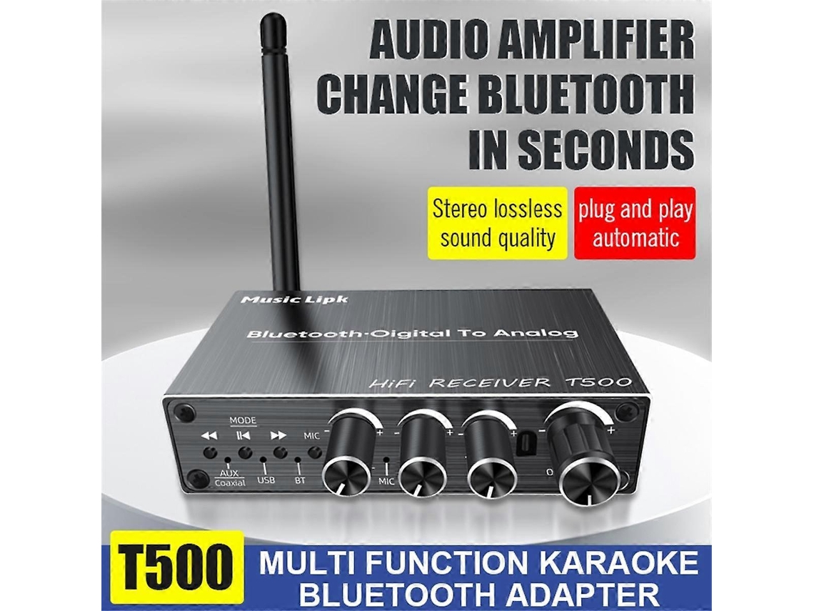 Receptor De Áudio Dac Bluetooth 5.3, Conversor Digital Para Analógico, Entrada Auxiliar De 3,5 Mm, Coaxial E Usb, Adaptador Para Karaokê Sem Fio.