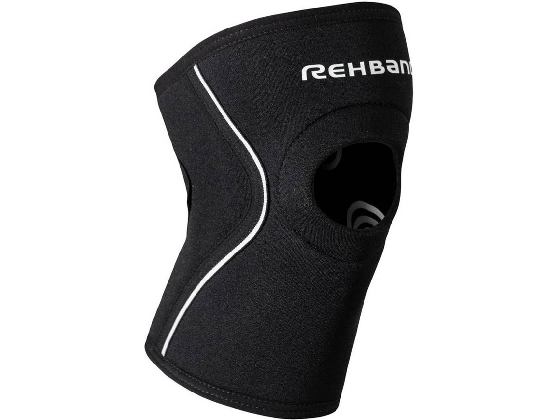 Joelheiras de Futebol REHBAND Com Abertura De Rótula Ud 5 Mm (Preto - L)