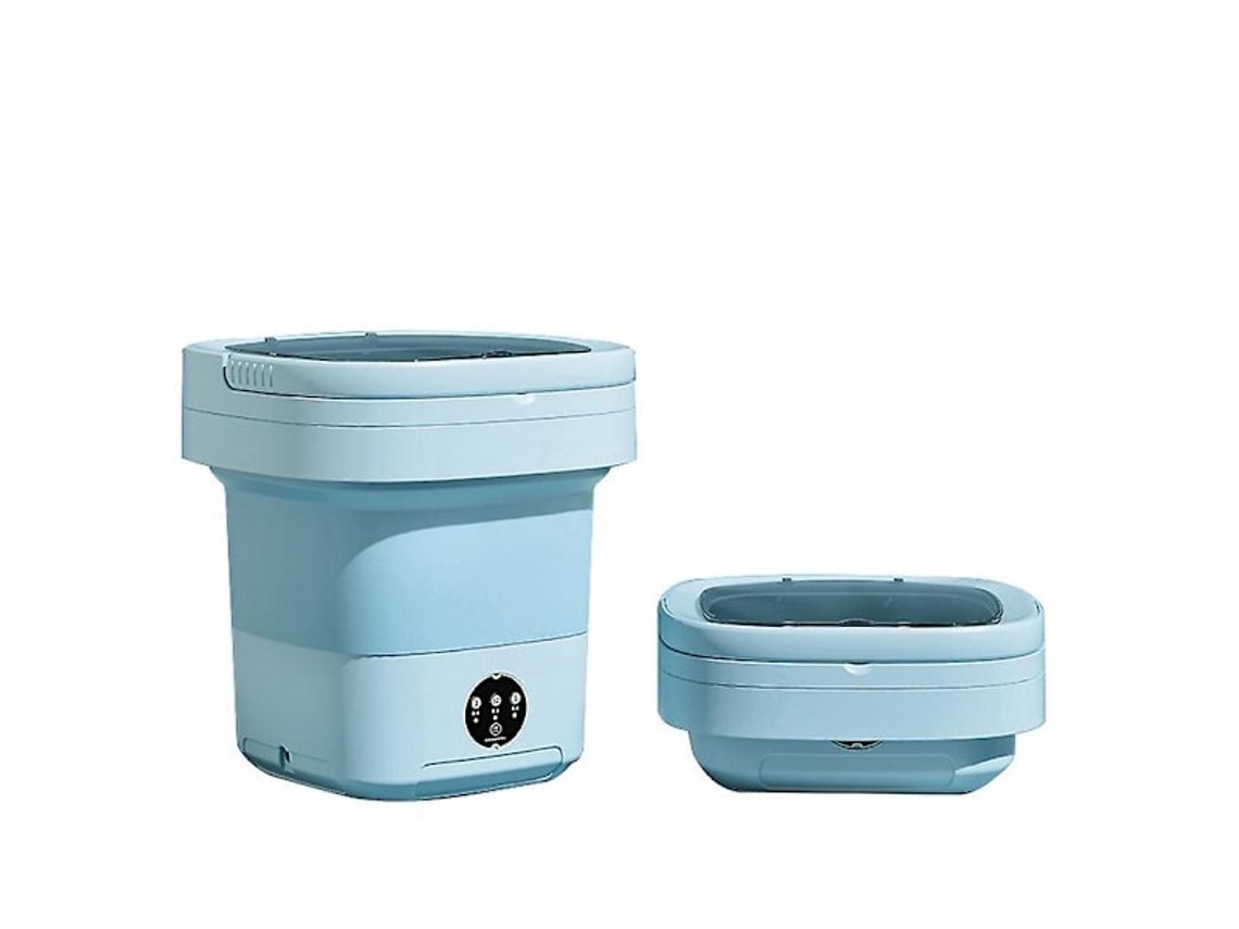 Lavadora Portátil, 11l 2 Em 1 Dobrável, Limpeza Profunda, Prática E Rápida, Azul. Aquaforge