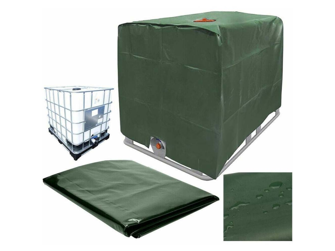 Capa Para Tanque De Água 1000l, Cobertura Protetora Para Tanque Ibc, Anti Pó, Anti Uv, À Prova De Chuva, 120 X 100 X 116 Cm (verde)