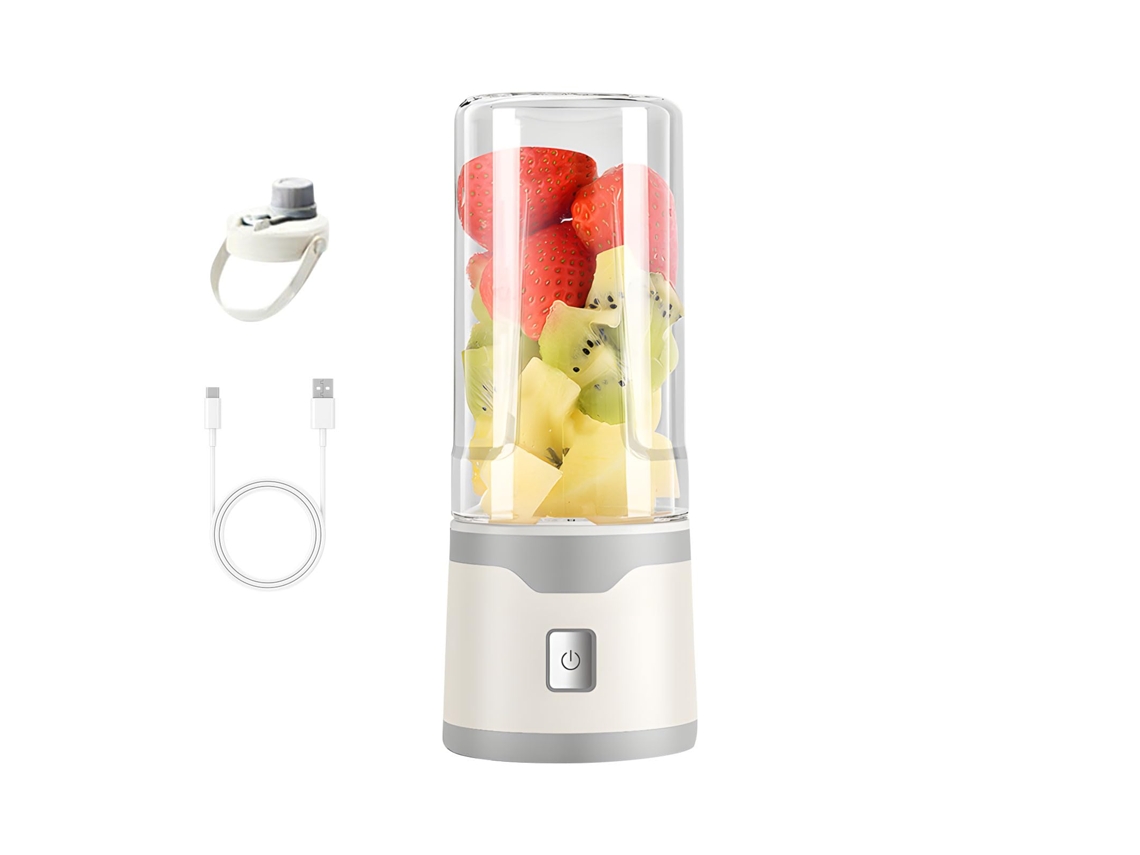 Copo Misturador Portátil 450ml, 38 Lâminas, Recarregável, Adequado para Cozinha, Ginásio e Escritório.