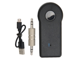Receptor Bluetooth Mali Portátil para Carro, Áudio Sem Fio, 3.5mm Aux