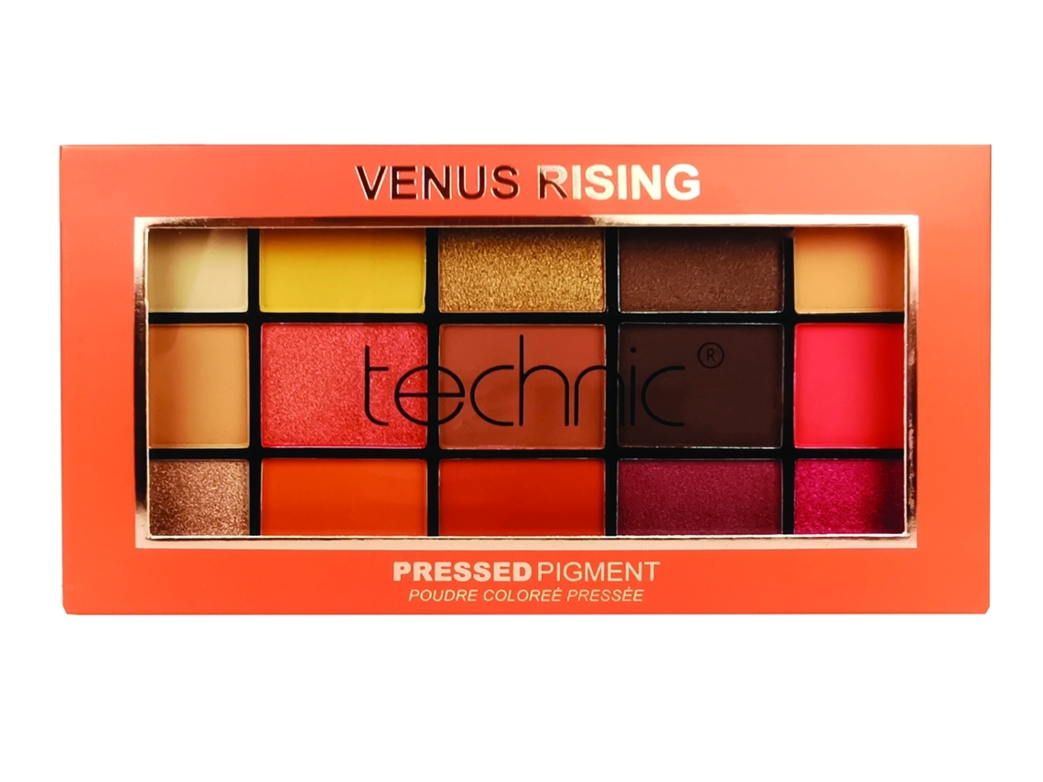 Paleta de Olhos TECHNIC 15 Pressed Pigments Venus Rising (Outlet Caixa Aberta )