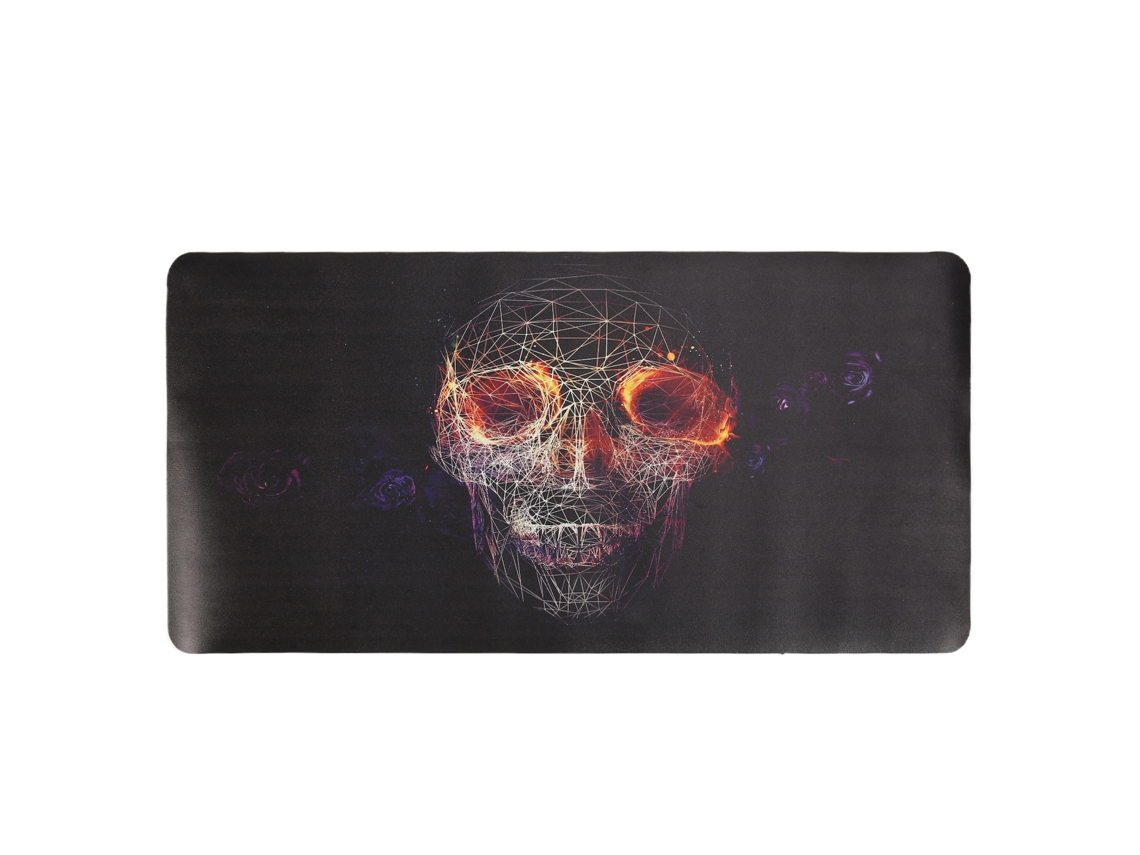 Mouse Pad, Base Anti-derrubamento, Deslizamento Estável, Mouse Pad Para Jogos Com Padrão De Caveira Gótica E Rosa