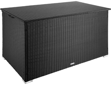 Baú de Armazenamento Oslo TECTAKE (Preto -Alumínio-145 x 82,5 x 79,5 cm)