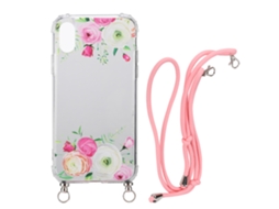 Capa de Telefone para iPhone X com cordão trançado EOOCOO relieve 3D